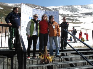 El podium femenino: Zuriñe, Iria y Iasone